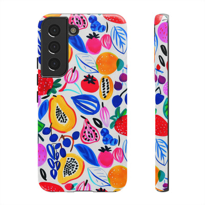 Cute Samsung Phone Case | Aesthetic Samsung Phone Case | Galaxy S23, S22, S21, S20 | Summer Fruit Cocktail, Protective Phone Case