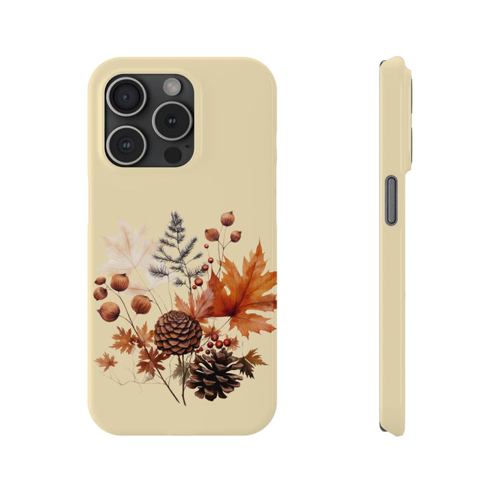 Slim Fall Leaves Foliage Cute Phone Cases for Iphone 16 | iPhone 15 Case | iPhone 15 Pro Max Case, Iphone 14, Iphone 14 Pro Max, Iphone 13, Slim Mom Dad Gift - Studio40ParkLane