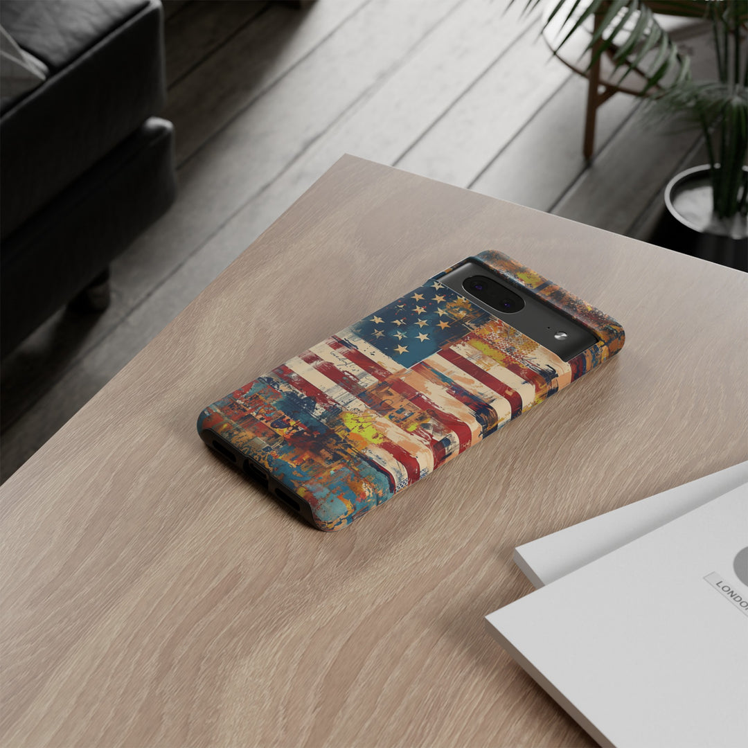 Impact Resistant, American Flag, Cute Phone Cases for Samsung S24, S23, S22, S21, IPhone 15 pro Iphone 14 pro Iphone 13 IPhone 12 Iphone 11 - Studio40ParkLane