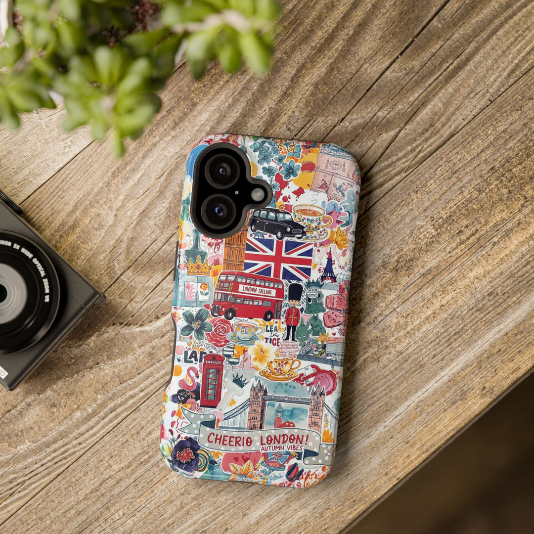 London England Coquette Collage Tough Magsafe Cute Phone Cases for Iphone | iPhone 17 Pro Max Case, Iphone 16, Iphone 15 14 13 12 11 10 9 - Studio40ParkLane