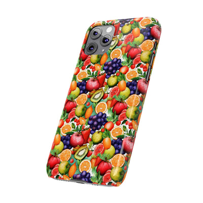 Slim Cute Phone Cases for Iphone  | iPhone 15 Case | iPhone 15 Pro Max Case, Iphone 14, Iphone 14 Pro Max, Iphone 13, Summer Fruit Mix Selection