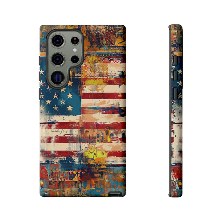 Impact Resistant, American Flag, Cute Phone Cases for Samsung S24, S23, S22, S21, IPhone 15 pro Iphone 14 pro Iphone 13 IPhone 12 Iphone 11 - Studio40ParkLane