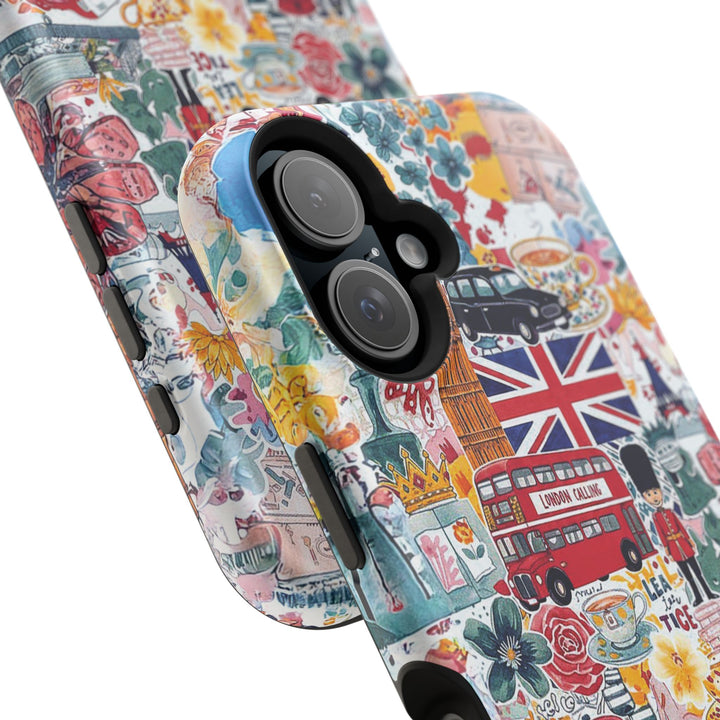 London England Coquette Collage Tough Magsafe Cute Phone Cases for Iphone | iPhone 17 Pro Max Case, Iphone 16, Iphone 15 14 13 12 11 10 9 - Studio40ParkLane