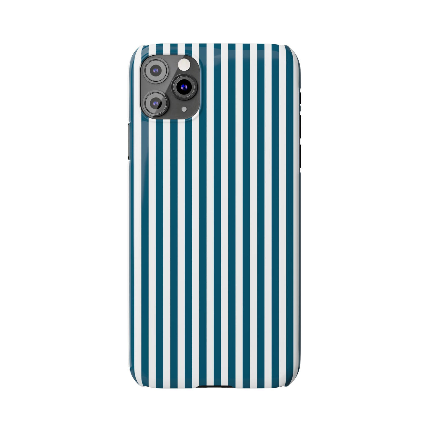 Slim Teal Blue Striped Cute Phone Case for Iphone 16 - | iPhone 15 Pro Max Case | iPhone 14 Case Iphone 13 12 11 10 9 8 7 X XS Gift for Her - Studio40ParkLane