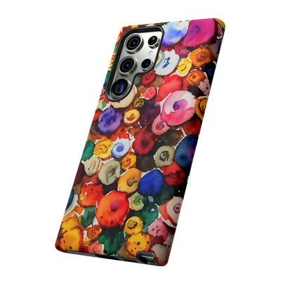 Impact Resistant, Fall Colors Buttons, Cute Phone Cases for Samsung S24, S23, S22, S21, IPhone 15 pro Iphone 14 pro Iphone 13 IPhone 12 Iphone 11