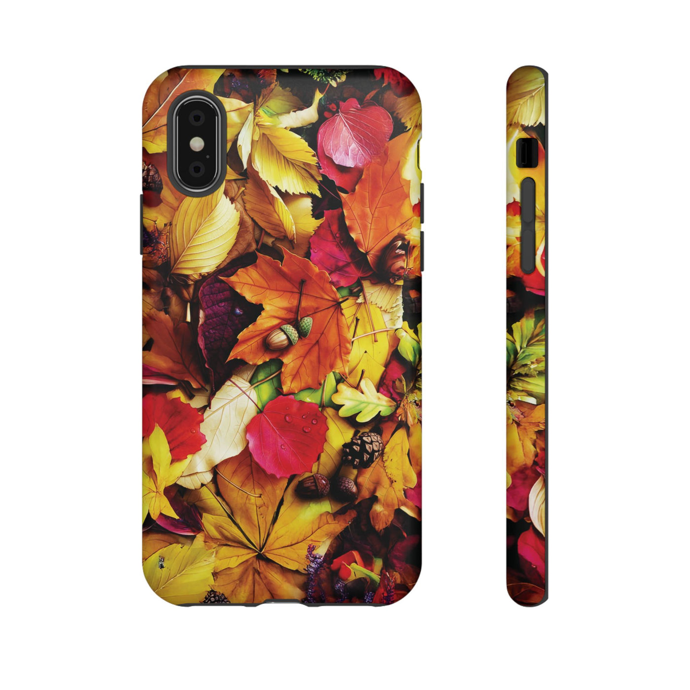 Aesthetic Tough Fall Leaves Foliage Premium Phone Case - For iPhone 17 Pro Max iPhone 16 Pro iPhone 15 Iphone 14 Plus 13 Pro 12 11 10 XR - Studio40ParkLane