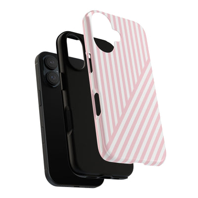 Custom Personalized Tough Phone Case - Aesthetic Stripes - For iPhone 17 Pro Max iPhone 16 Pro iPhone 15 Iphone 14 Iphone 13 Plus 13 12 11 - Studio40ParkLane