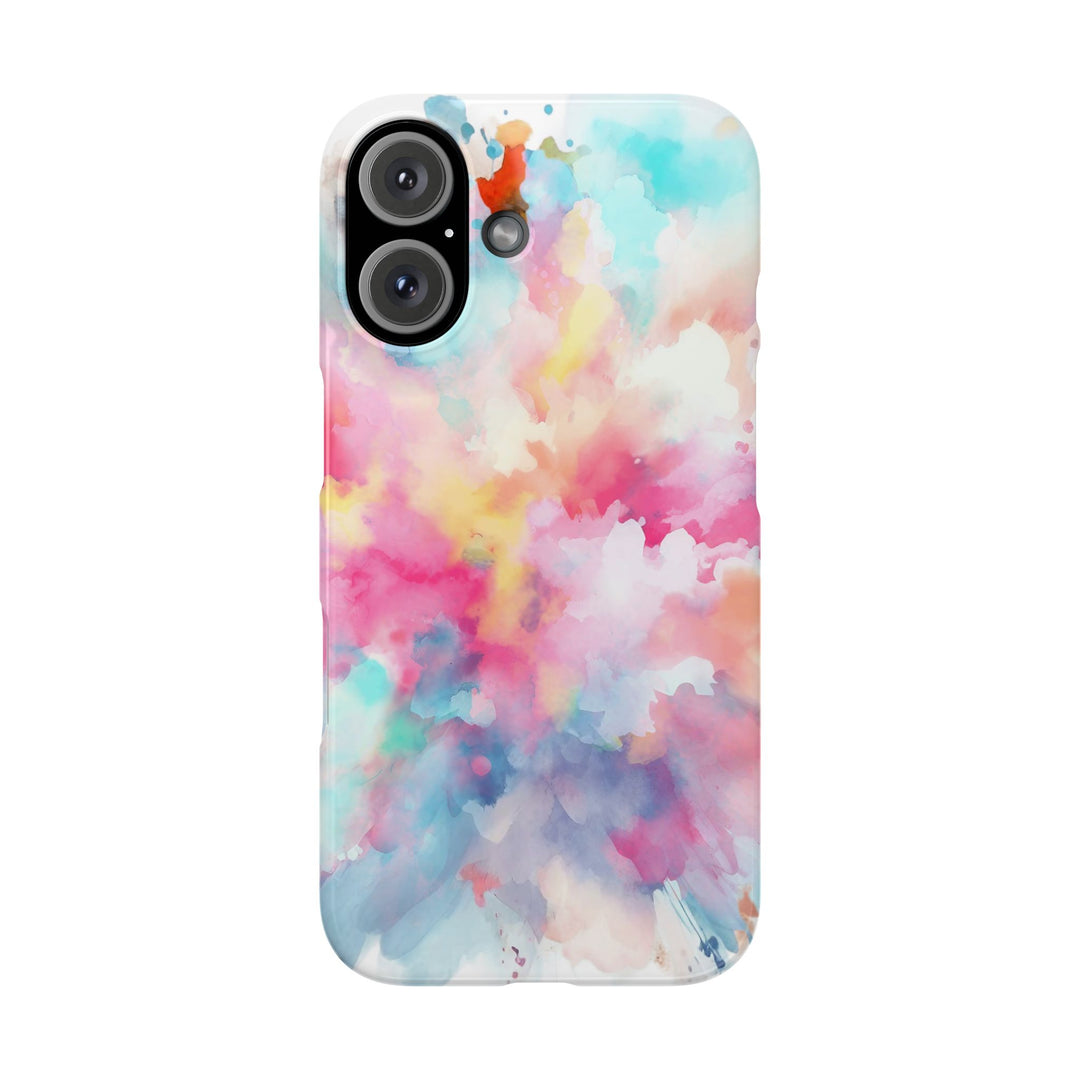 Slim Paint Splash Pink Gift for Her Cute Phone Cases for Iphone 16 Pro Max | iPhone 15 Case | iPhone 15 Pro Max Case, Iphone 14, Iphone 14 Pro Max, Iphone 13 12 11 8 7 - Studio40ParkLane