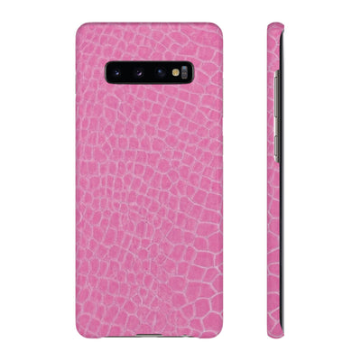 Snap Non Leather Pink Color Pattern Gift for Her Cute Phone Cases for Samsung Galaxy S24, S23, S22, S21, S20, Plus, Ultra, Iphone 16, 15, 14, Pro and Max - Studio40ParkLane