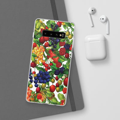 Cute Flexi Phone Cases, For Samsung Galaxy and Iphone, Summer Mixed Fruit, Galaxy S23 Phone Case, Samsung S22 Case, Samsung S21, Iphone 15, Iphone 14, Iphone 13