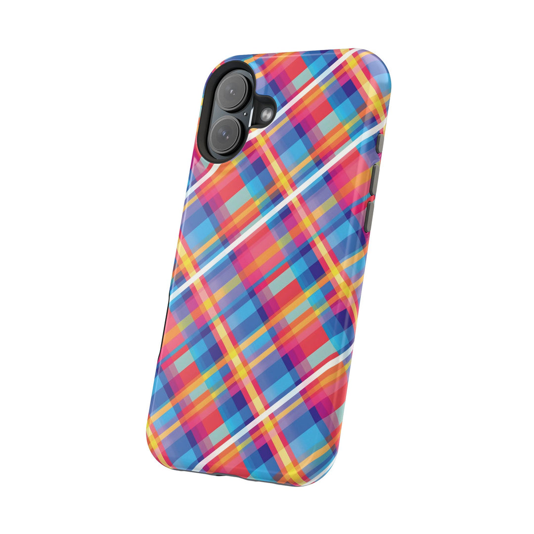 Checkered Plaid Magsafe Gift for Her Cute Phone Case for Iphone, | iPhone 16 | iPhone 15 Pro Max, Iphone 14 Pro Max, 13 12 11 10 9 8 7 - Studio40ParkLane