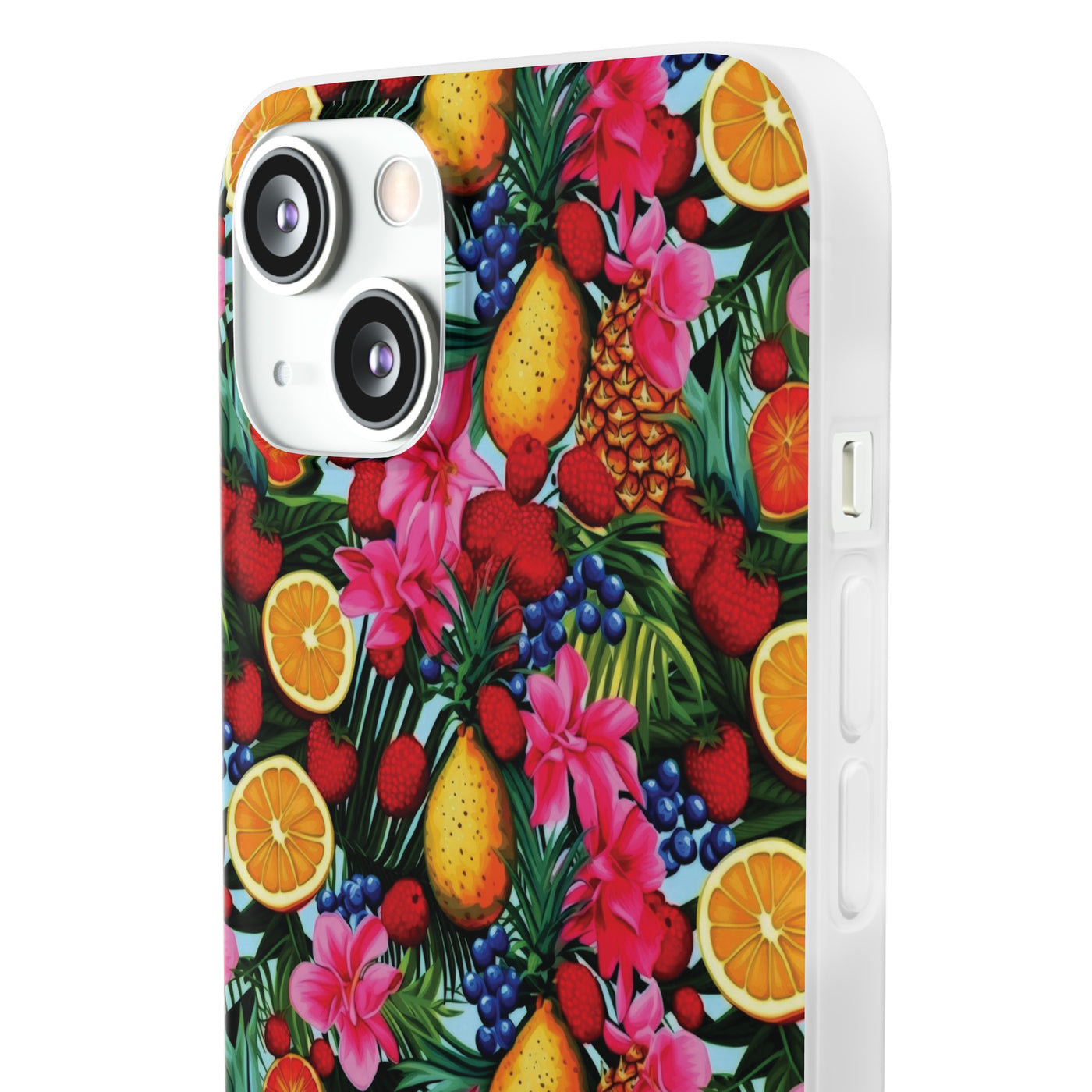 Cute Flexi Phone Cases, For Iphones and Samsung Galaxy Phones, Summer Mixed Fruit, Galaxy S23 Phone Case, Samsung S22 Case, Samsung S21, Iphone 15, Iphone 14, Iphone 13