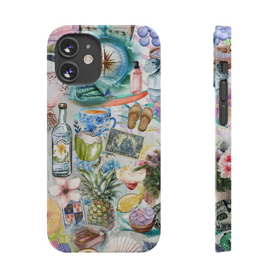 Slim Travel Coquette Collage Slim Cute Phone Cases for Iphone  | iPhone 15 Case | iPhone 15 Pro Max Case, Iphone 14, Iphone 14 Pro Max, Iphone 13