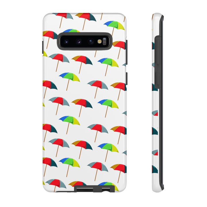 Cute Samsung Phone Case | Aesthetic Samsung Phone Case | Galaxy S23, S22, S21, S20 | Colorful Beach Parasols, Protective Phone Case - Studio40ParkLane