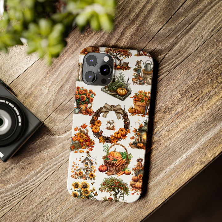 Slim Fall Leaves Collage Cute Phone Cases for Iphone | iPhone 15 Case | iPhone 15 Pro Max Case, Iphone 14, Iphone 14 Pro Max, Iphone 13, 12 - Studio40ParkLane