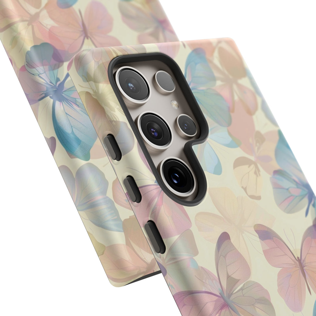 Cute Samsung Case | Cool Iphone Case | Summer Pastel Butterflies, Samsung S24, S23, S22, S21, IPhone 15 Case | Iphone 14 Case, Iphone 13 Case - Studio40ParkLane