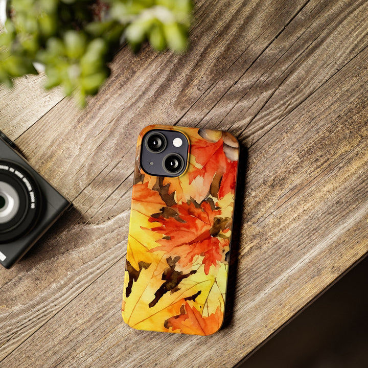 Slim Fall Leaves Slim Cute Phone Cases for Iphone | iPhone 15 Case | iPhone 15 Pro Max Case, Iphone 14, Iphone 14 Pro Max, Iphone 13 - Studio40ParkLane