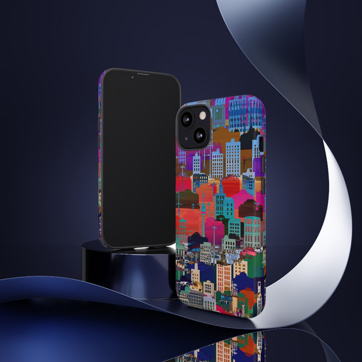 Cute Samsung Case | Cool Iphone Case | Summer City Skyline, Samsung S24, S23, S22, S21, IPhone 15 Case | Iphone 14 Case, Iphone 13 Case - Studio40ParkLane