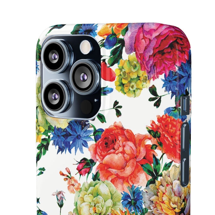 Sleek Snap Colorful Flowers Cute Phone Case for iPhone 16 15 14 13 12 11 X Xs Max Xr Pro Plus Samsung Galaxy S24 S23 S22 S21 S20 Note Ultra