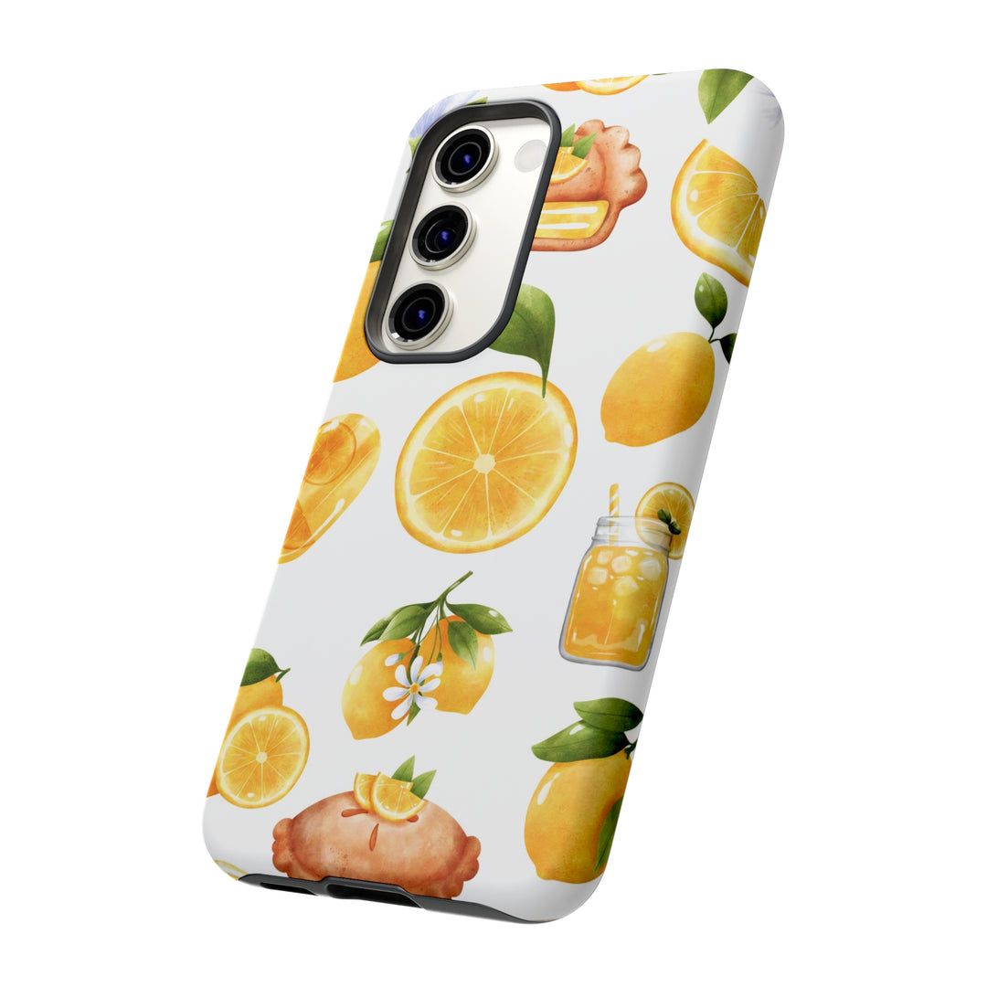 Cute Samsung Phone Case | Aesthetic Samsung Phone Case | Galaxy S23, S22, S21, S20 | Summer Fruit Lemons, Protective Phone Case - Studio40ParkLane