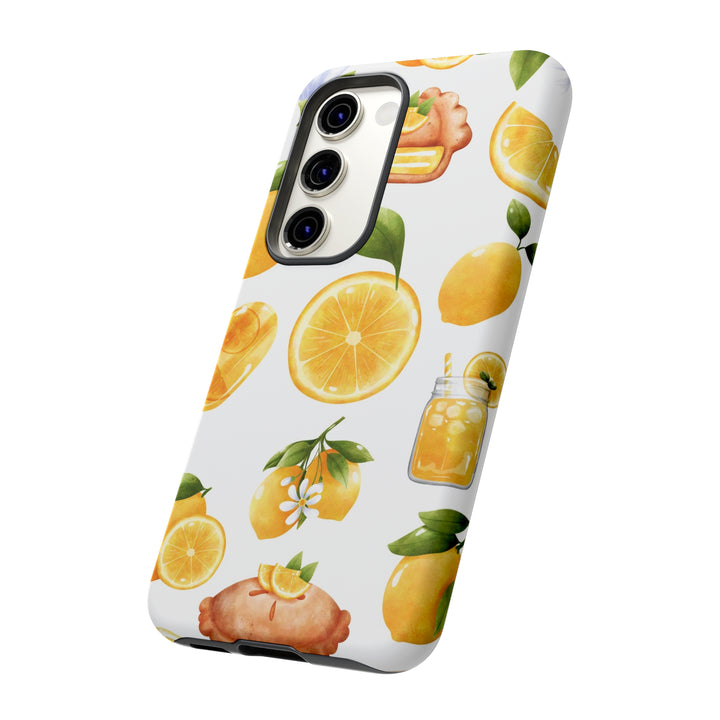Cute Samsung Phone Case | Aesthetic Samsung Phone Case | Galaxy S23, S22, S21, S20 | Summer Fruit Lemons, Protective Phone Case - Studio40ParkLane