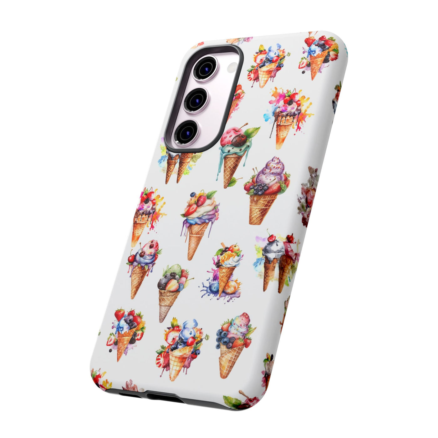 Impact Resistant, Summer Icecream, Cute Phone Cases for Samsung S24, S23, S22, S21, IPhone 15 pro, Iphone 14 pro, Iphone 13 IPhone 12, Iphone 11