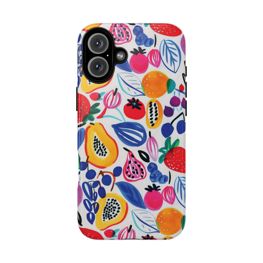 Premium Tough Summer Fruit Collage Gift for Her Cute Phone Cases for Samsung and Iphone, 16, 15, 14, S24, S23, S22, S21, S20, Plus, Ultra, Pro - Studio40ParkLane