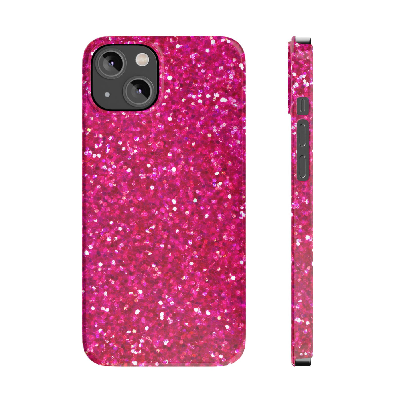 Slim Pink Glitter Cute Phone Cases for Iphone 16 Pro Max | iPhone 15 Case | iPhone 15 Pro Max Case, Iphone 14, Iphone 14 Pro Max, Iphone 13 12 11 8 7