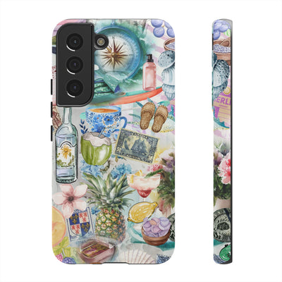 Impact Resistant, Travel Coquette Collage, Cute Phone Cases for Samsung S24, S23, S22, S21, IPhone 15 pro Iphone 14 pro Iphone 13 IPhone 12 Iphone 11