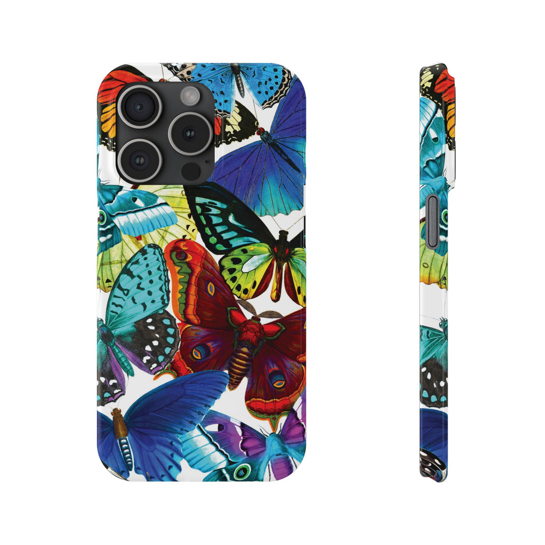 Slim Bright Butterflies Gift for Her Cute Phone Cases for Iphone 16 Pro Max | iPhone 15 Case | iPhone 15 Pro Max Case, Iphone 14, Iphone 14 Pro Max, Iphone 13 12 11 8 7 - Studio40ParkLane