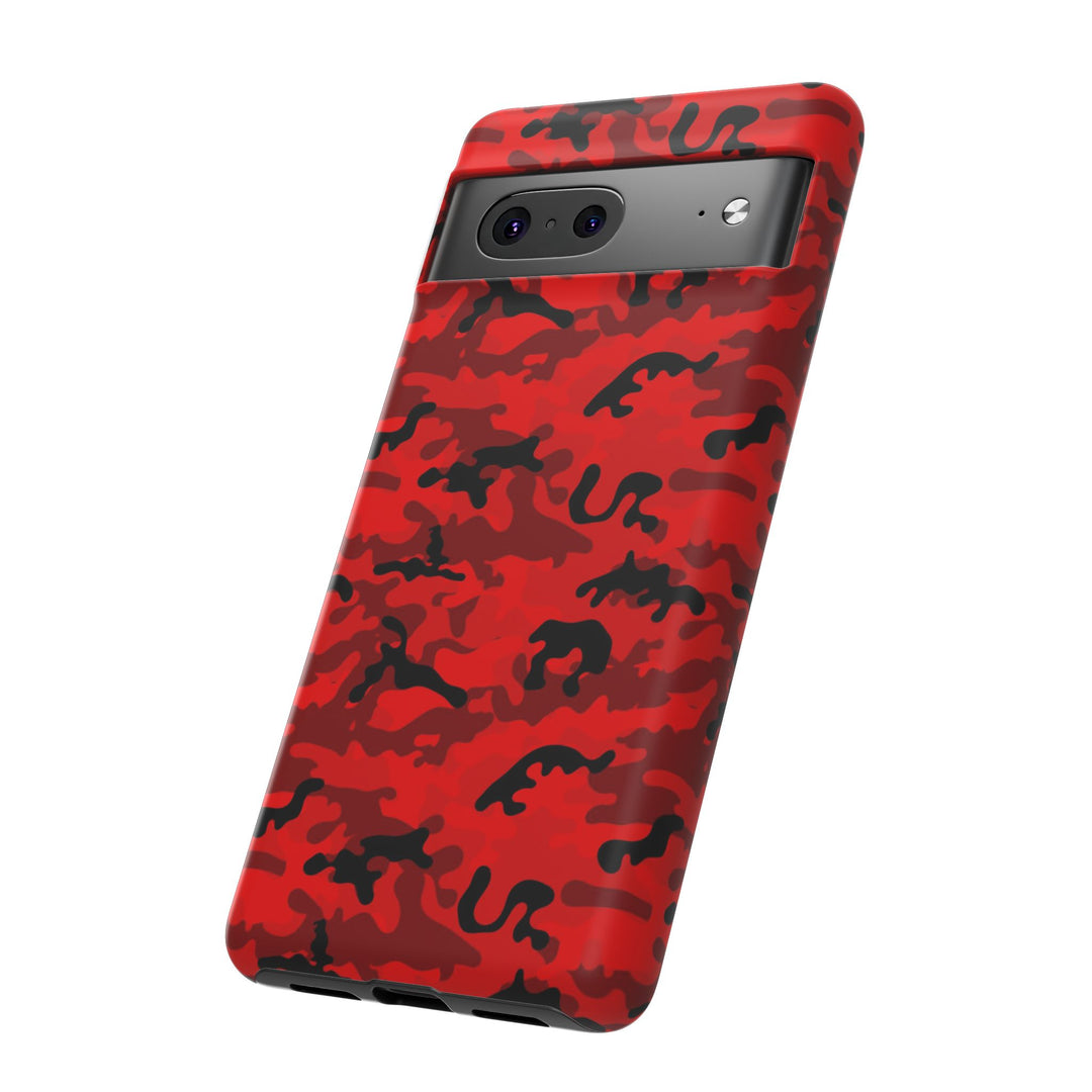 Impact Resistant, Red Camo Camouflage, Cute Phone Cases for Samsung S24, S23, S22, S21, IPhone 15 pro Iphone 14 pro Iphone 13 IPhone 12 Iphone 11 - Studio40ParkLane
