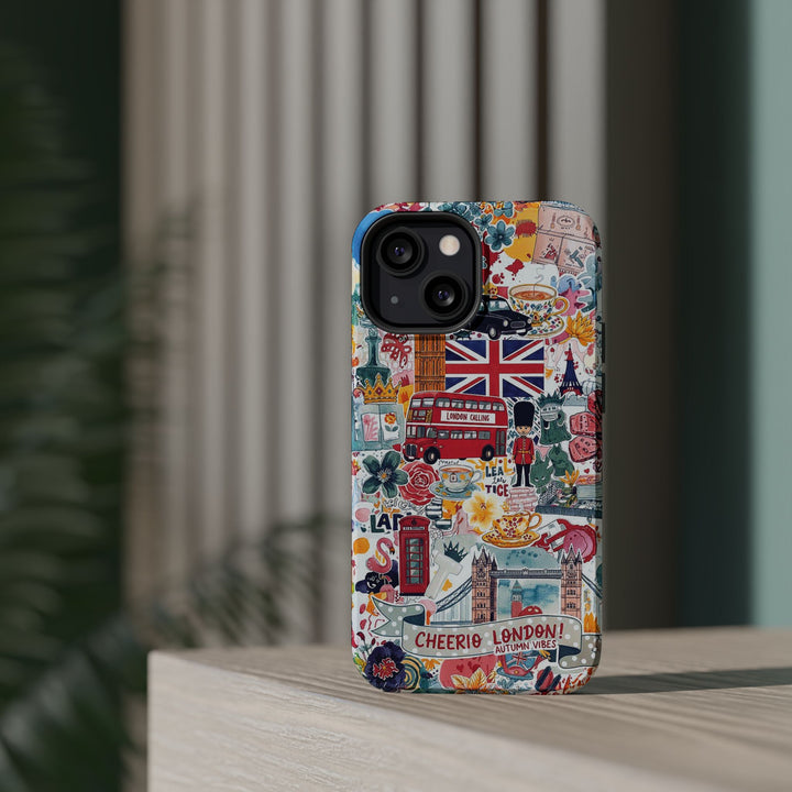London England Coquette Collage Tough Magsafe Cute Phone Cases for Iphone | iPhone 17 Pro Max Case, Iphone 16, Iphone 15 14 13 12 11 10 9 - Studio40ParkLane