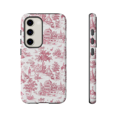 Premium Tough French Toile Gift for Her Cute Phone Cases for Samsung S25, S24, S23, S22, S21 Iphone, 16, 15, 14, 13, 12 Plus Max Pro Ultra - Studio40ParkLane