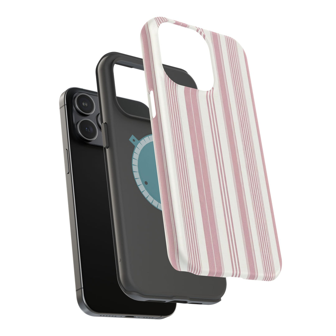 MagSafe Cute Phone Case, Coastal Striped Phone Case for iPhone 17 16 15 14 13 12 Pro Max, Samsung S26 S25 S24 Ultra case - Studio40ParkLane