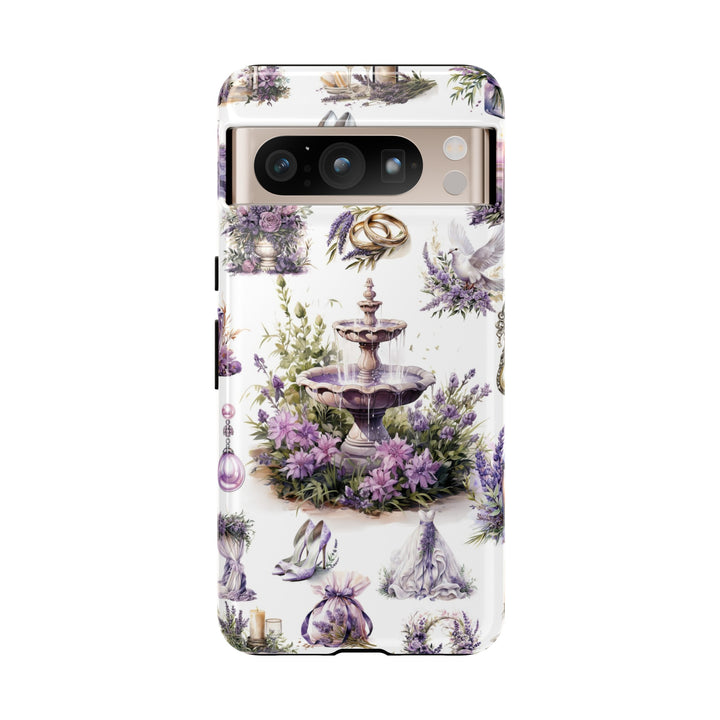 Impact Resistant, Lavender Wedding, Cute Phone Cases for Samsung S24, S23, S22, S21, IPhone 15 pro Iphone 14 pro Iphone 13 IPhone 12 Iphone 11 - Studio40ParkLane