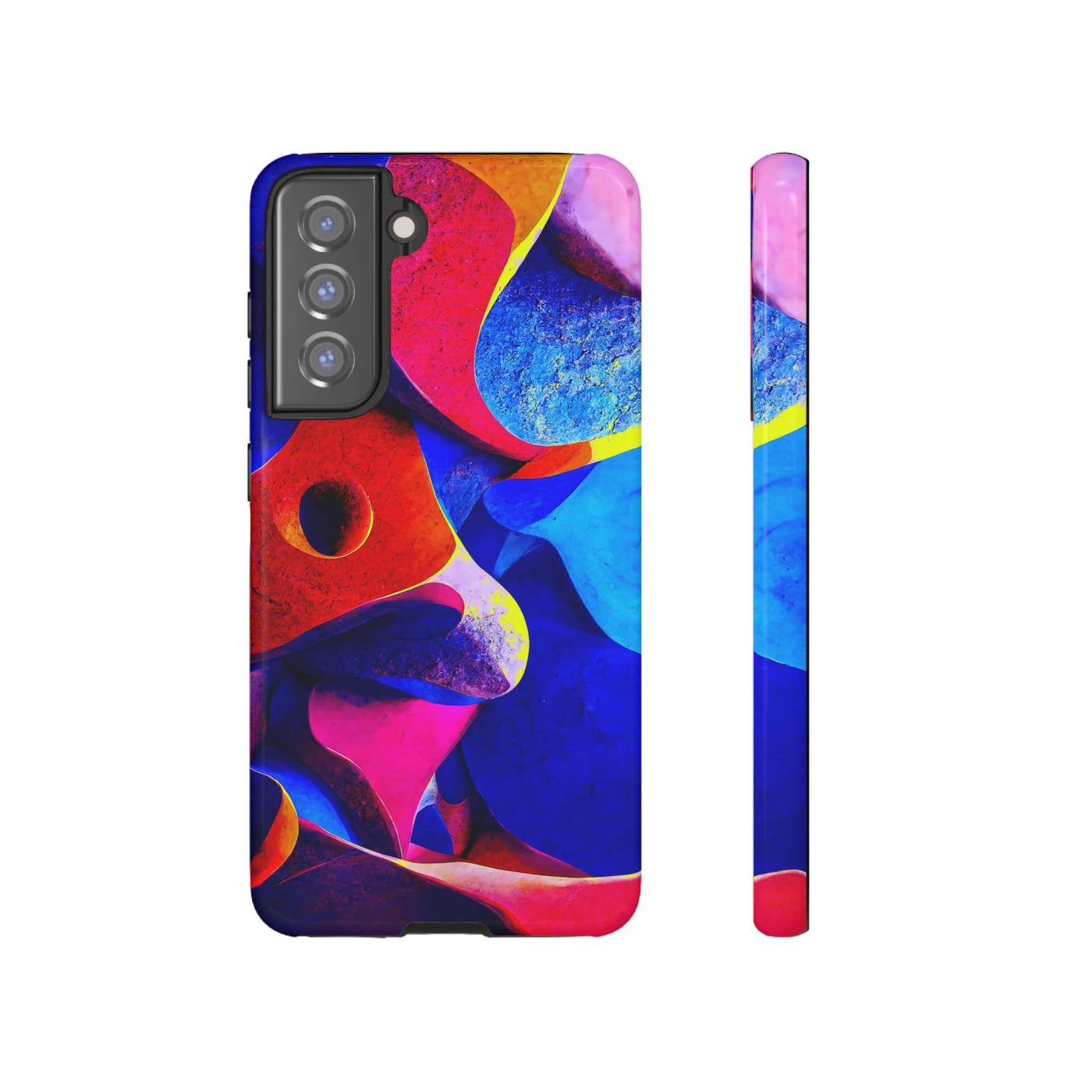 Impact Resistant, Abstract Shapes, Cute Phone Cases for Samsung S24, S23, S22, S21, IPhone 15 pro Iphone 14 pro Iphone 13 IPhone 12 Iphone 11