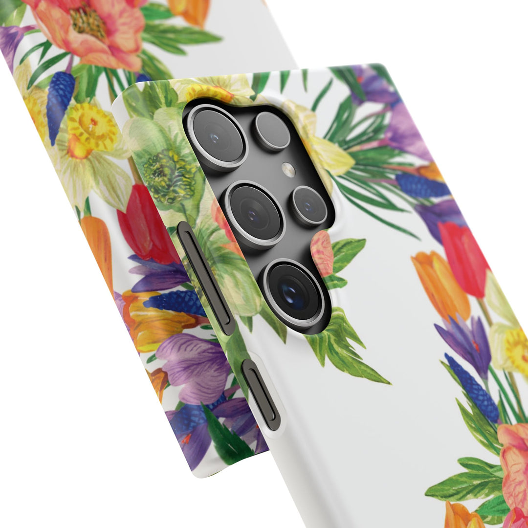 Sleek Snap Spring Summer Flowers Cute Phone Case for iPhone 16 15 14 13 12 11 X Xs Max Xr Pro Plus Samsung Galaxy S24 S23 S22 S21 S20 Ultra
