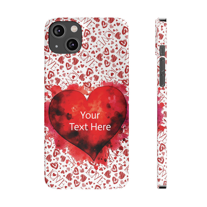 Slim Cute Phone Cases for Iphone - | iPhone 15 Case | iPhone 15 Pro Max Case, Iphone 14 Case, Iphone 14 Pro Max, Iphone 13, Valentine Hearts Love - Studio40ParkLane