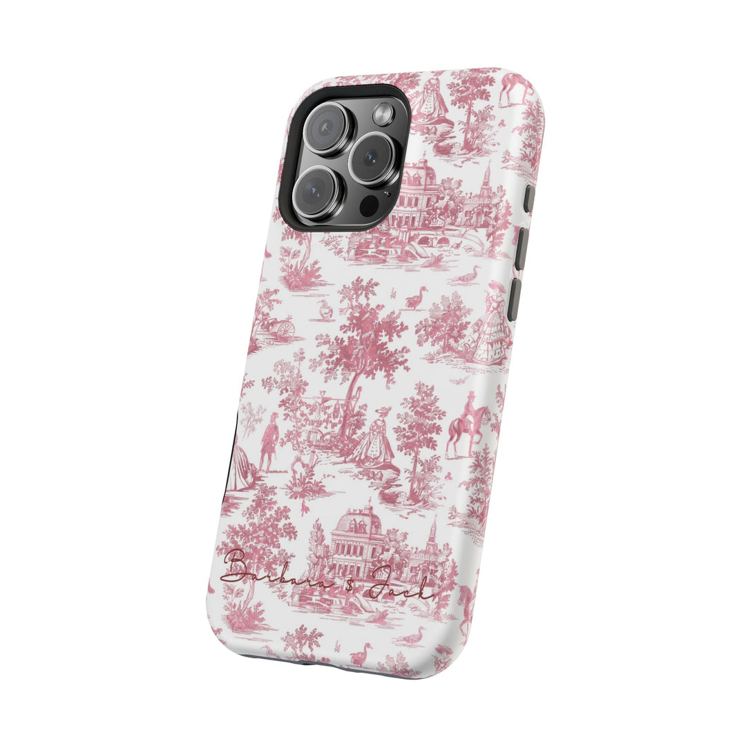 Magsafe French Toile Personalized Initial Custom Gift Cute Phone Cases for Iphone 16 Pro Max | iPhone 15, Pro Max Case, Iphone 14, 13, 12, 11, 10 - Studio40ParkLane