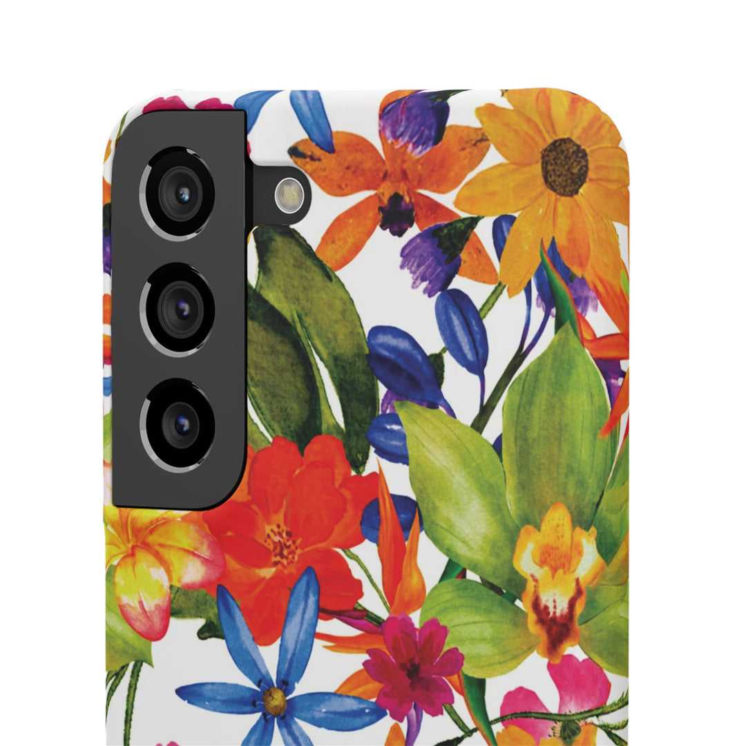 Sleek Snap Colorful Flowers Cute Phone Case for iPhone 16 15 14 13 12 11 X Xs Max Xr Pro Plus Samsung Galaxy S24 S23 S22 S21 S20 Note Ultra