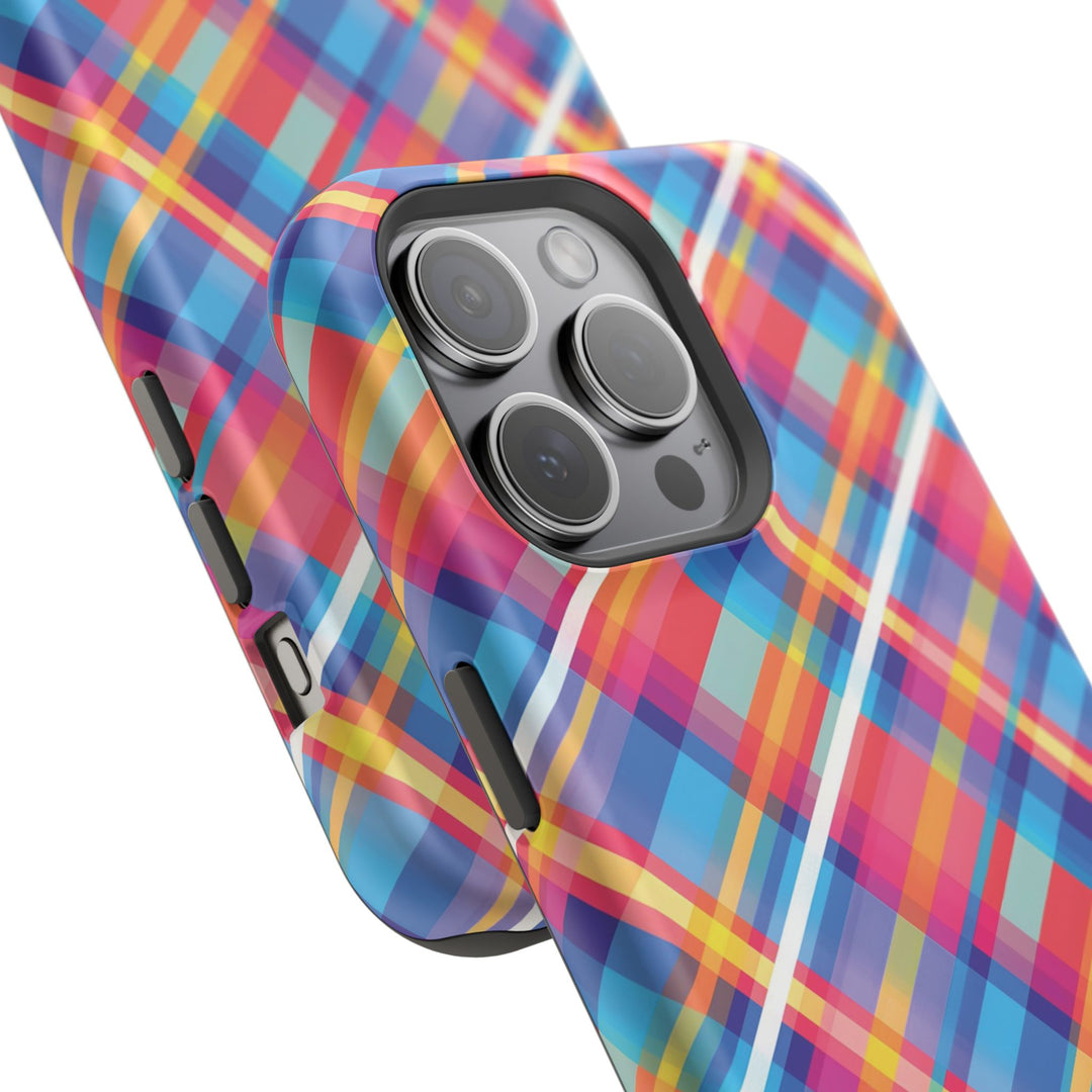 Checkered Plaid Magsafe Gift for Her Cute Phone Case for Iphone, | iPhone 16 | iPhone 15 Pro Max, Iphone 14 Pro Max, 13 12 11 10 9 8 7 - Studio40ParkLane