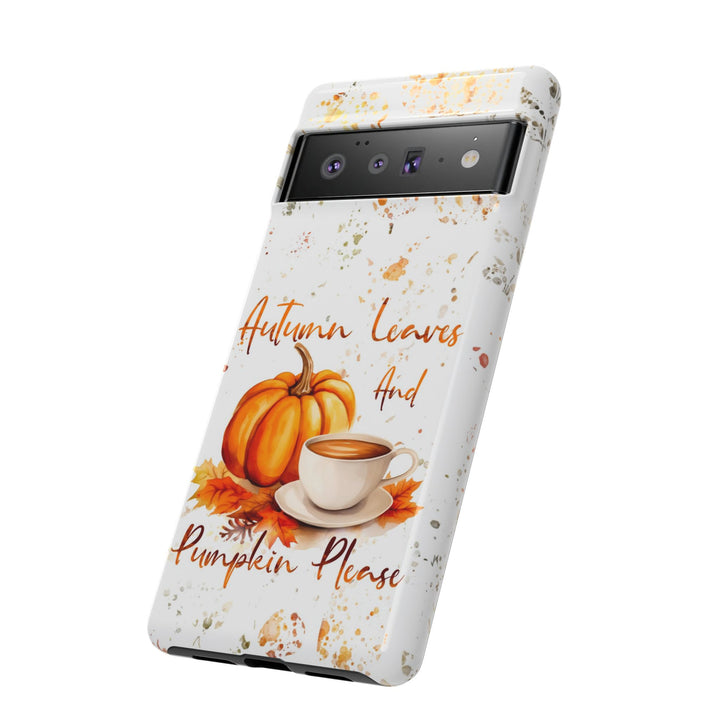 Impact Resistant, Fall Leaves Pumpkin Pie, Cute Phone Cases for Samsung S24, S23, S22, S21, IPhone 15 pro Iphone 14 pro Iphone 13 IPhone 12 Iphone 11 - Studio40ParkLane