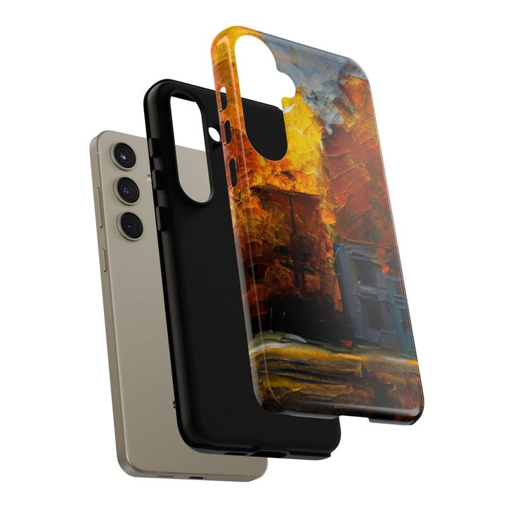 Impact Resistant, Fall Leaves Oil Painting, Cute Phone Cases for Samsung S24, S23, S22, S21, IPhone 15 pro Iphone 14 pro Iphone 13 IPhone 12 Iphone 11 - Studio40ParkLane