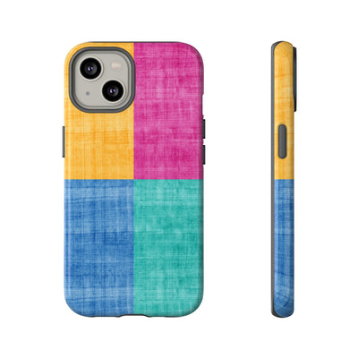 Impact Resistant, Colored Shapes, Cute Phone Cases for Samsung S24, S23, S22, S21, IPhone 15 pro Iphone 14 pro Iphone 13 IPhone 12 Iphone 11