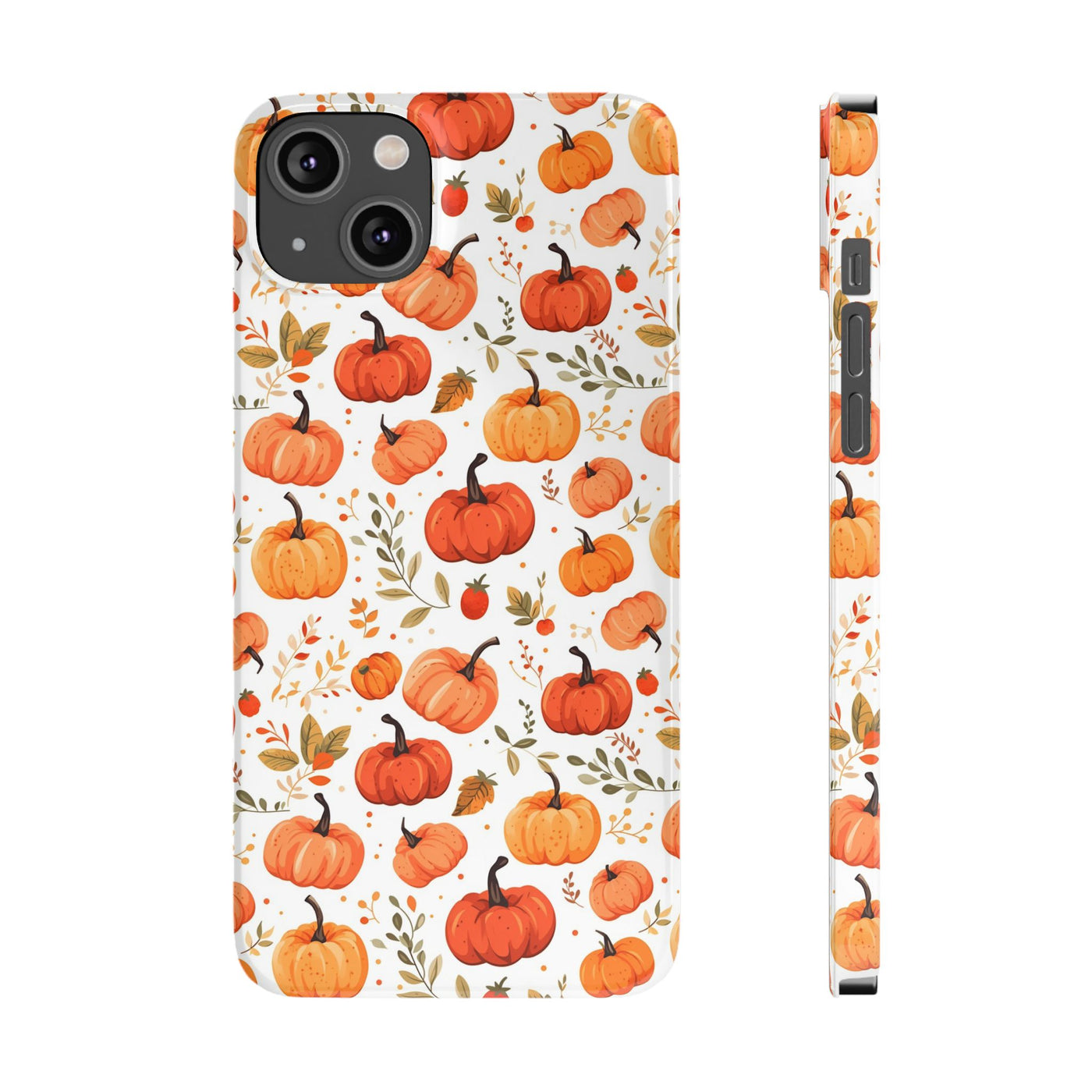 Slim Fall Autumn Pumpkins Gift for Her Cute Phone Cases for Iphone 16 | iPhone 15 Case | iPhone 15 Pro Max Case, Iphone 14, Iphone 14 Pro Max, Iphone 13, Slim