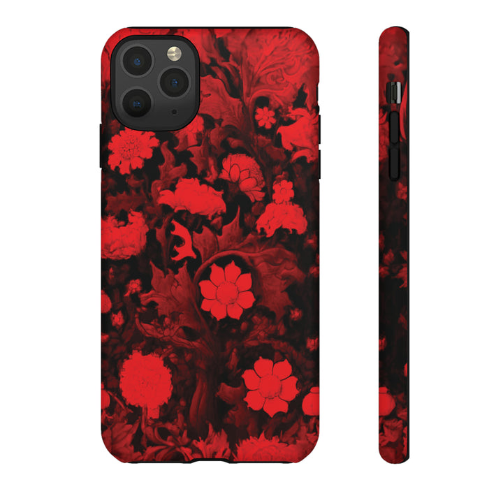 Cool Phone Case | Red Flowers, For iPhone 15 Case | iPhone 15 Pro Case, Iphone 14 Case, Iphone 14 Pro Max Case, Protective Iphone Case - Studio40ParkLane