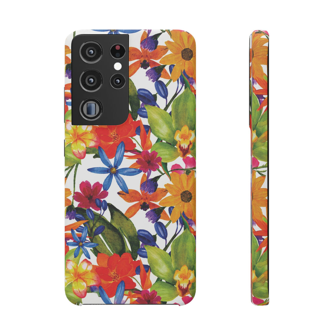 Sleek Snap Colorful Flowers Cute Phone Case for iPhone 16 15 14 13 12 11 X Xs Max Xr Pro Plus Samsung Galaxy S24 S23 S22 S21 S20 Note Ultra
