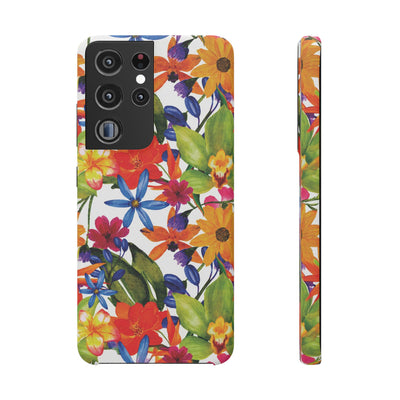 Snap Spring Flowers Cute Phone Cases for Samsung S24, S23, S22, S21, S20, Plus and Ultra, Iphone 16 Pro Max, Iphone 15, 14, 13, 12, 11, 10 - Studio40ParkLane