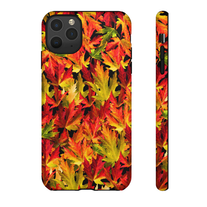 Fall Leaves Impact Resistant, Cute Phone Cases for Samsung S24, S23, S22, S21, IPhone 15 pro Iphone 14 pro Iphone 13 IPhone 12 Iphone 11 - Studio40ParkLane