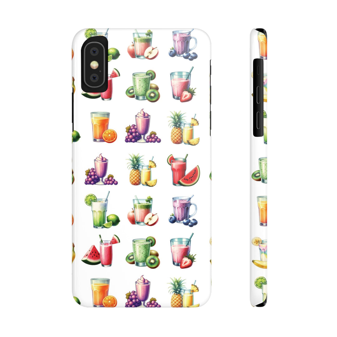 Slim Cute Phone Cases for Iphone - | iPhone 15 Case | iPhone 15 Pro Max Case, Iphone 14 Case, Iphone 14 Pro Max, Iphone 13, Tropical Summer Fruit Cocktail - Studio40ParkLane
